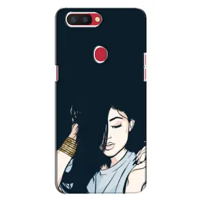 Чехол с принтом «Красивая девочка» для OPPO R11s