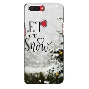 Новорічні, Святкові Чохли для Oppo R11s - 2024 год (Let it snow)