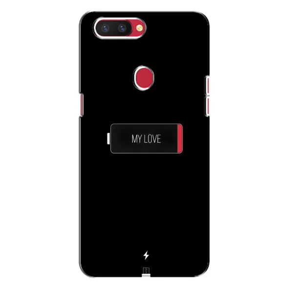Чехол с принтом «Love battery» для OPPO R11s