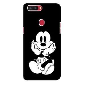 Эксклюзивный чехол для Oppo R11s (AlphaPrint - Мультяшные) (Микки на черном)