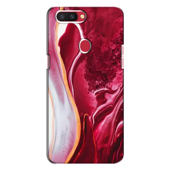 Чехол с принтом «Мрамор красный» для OPPO R11s