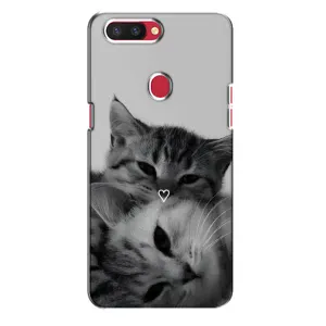 Чехол с рисунком кот на Oppo R11s (Пара котов)