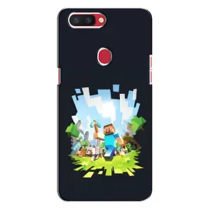 Чехол Майнкрафт на Oppo R11s (AlphaPrint) Minecraft (персонажи Minecraft)