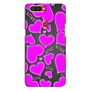 Чехлы для любимой на Оппо Рено Р11с (VPrint) (Pink hearts)