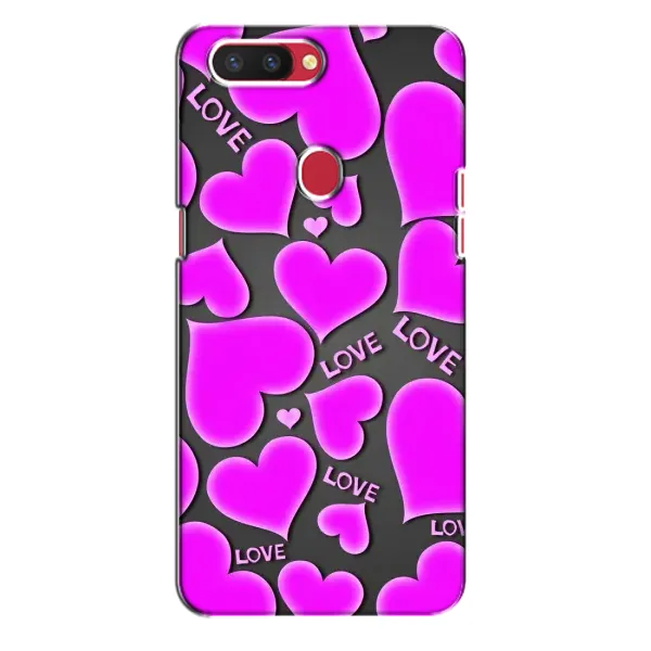 Чехол с принтом «Pink hearts» для OPPO R11s