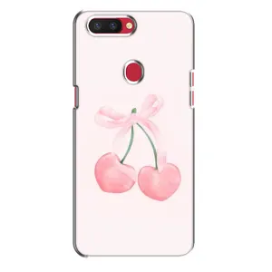 Чехол с розовым рисунком для Oppo R11s (Розовые вишни)