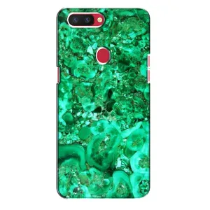 Мраморный чехол на Oppo R11s (VPrint) (Салатный Мрамор)