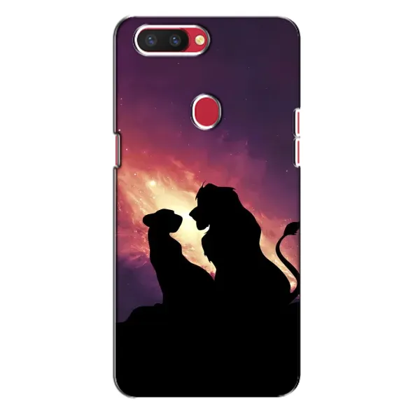 Чехол с принтом «Силуэт Симба и Налу» для OPPO R11s