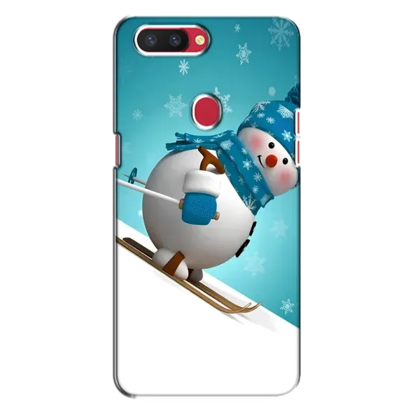 Чехол с принтом «Снеговик на лыжах» для OPPO R11s Чехол с принтом «Снеговик на лыжах» для OPPO R11s