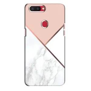 Мраморный чехол на Oppo R11s (VPrint) (Тройной мрамор)