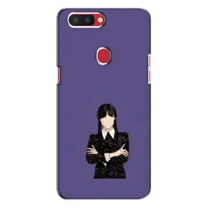 Чохли Венсдей на Oppo R11s Уенсдей (AlphaPrint) (Венздей у чорному)