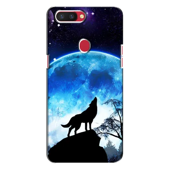 Чехол с принтом «Волк на луну» для OPPO R11s