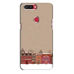 Новорічні, Святкові Чохли для Oppo R11s - 2024 год (Зимове місто)