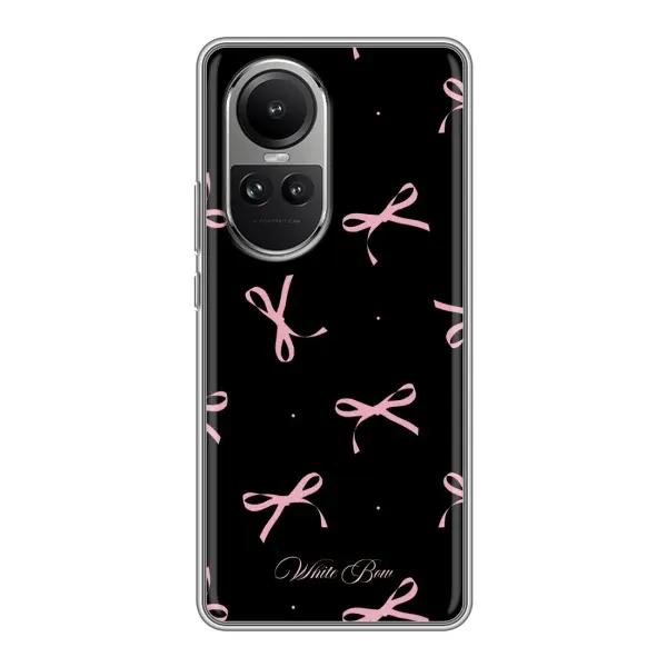Чехол с принтом «Банты на черном» для OPPO Reno 10 Pro Чехол с принтом «Банты на черном» для OPPO Reno 10 Pro