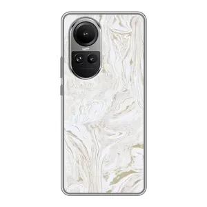 Мраморный чехол на Oppo Reno 10 Pro (VPrint) (Белый мрамор)