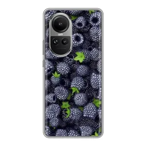 Чехлы с Фруктами для Oppo Reno 10 Pro (VPrint) (Ежевика)