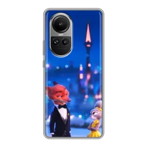 Чехол Зоотрополіс на Oppo Reno 10 Pro (Романтический вечер Зверополис)