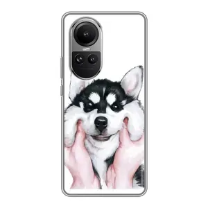 Чехол с Хаски для Oppo Reno 10 Pro - (AlphaPrint)