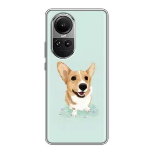 Чехлы с собаками для Oppo Reno 10 Pro (VPrint) (Корги)