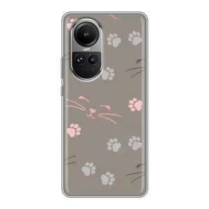 Чохол з малюнком кіт на Oppo Reno 10 Pro (Лапи і вуса)