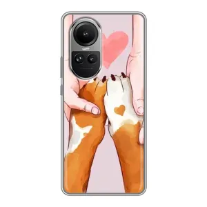 Чехлы с собаками для Oppo Reno 10 Pro (VPrint) (Любовь к собакам)