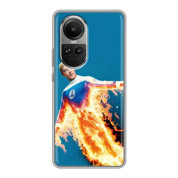 Чехол с принтом «Человек-факел в огне» для OPPO Reno 10 Pro Чехол с принтом «Человек-факел в огне» для OPPO Reno 10 Pro