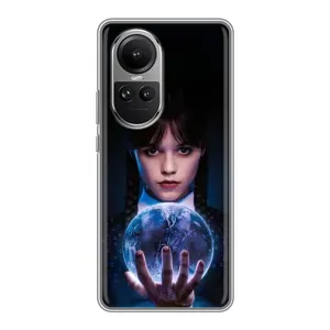 Чехол с дизайном Венздей 2 на Oppo Reno 10 Pro (Магическая сфера Уэнздей)