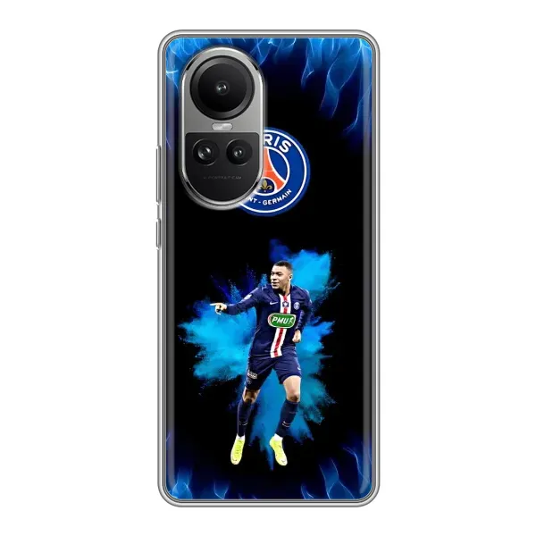 Чехол с принтом «Мбаппе в огне» для OPPO Reno 10 Pro