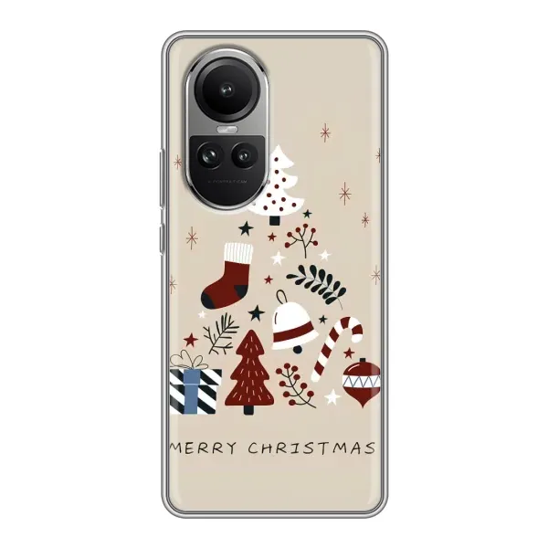 Чехол с принтом «Merry Christmas» для OPPO Reno 10 Pro Чехол с принтом «Merry Christmas» для OPPO Reno 10 Pro