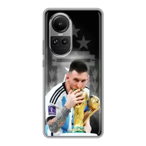 Чехлы для Oppo Reno 10 Pro (Leo чемпион) (AlphaPrint) (Месси Чемпион)