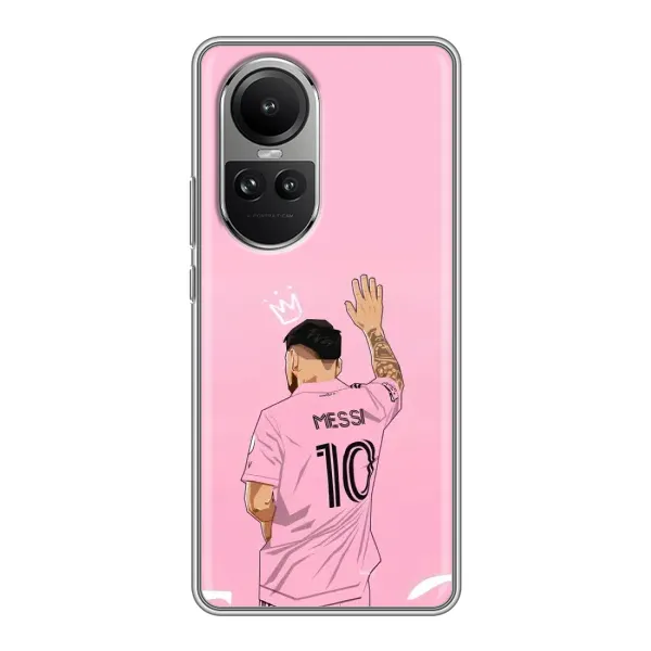 Чехол с принтом «Месси Маями» для OPPO Reno 10 Pro