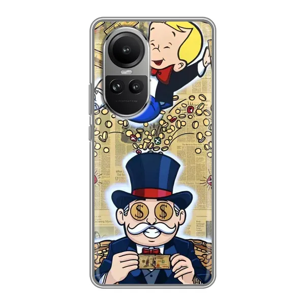 Чехол с принтом «Монополия Мен» для OPPO Reno 10 Pro