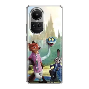 Чехол Зоотрополіс на Oppo Reno 10 Pro (Герои мультфильма Зверополис)