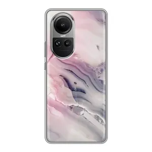 Мраморный чехол на Oppo Reno 10 Pro (VPrint) (Пурпурный Мрамор)