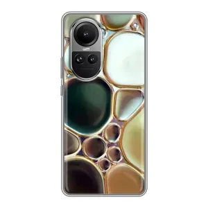 Мраморный чехол на Oppo Reno 10 Pro (VPrint) (Радужный Мрамор)