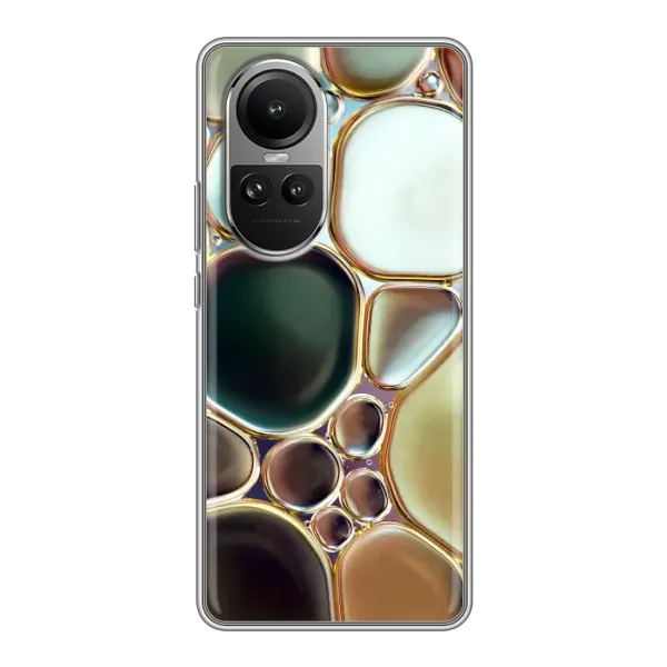 Чехол с принтом «Радужный Мрамор» для OPPO Reno 10 Pro