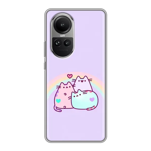Чехол с принтом «Радужные котики» для OPPO Reno 10 Pro Чехол с принтом «Радужные котики» для OPPO Reno 10 Pro