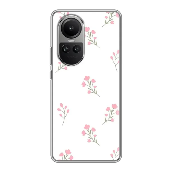 Чехол с принтом «Розовые цветы» для OPPO Reno 10 Pro