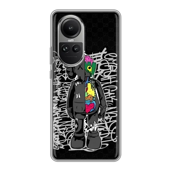 Чехол с принтом «Стиль Bearbrick» для OPPO Reno 10 Pro