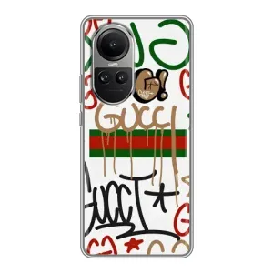 Бренднові Чохли для Oppo Reno 10 Pro - (PREMIUMPrint) (Стиль GUUCI)