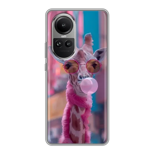 Чехол с принтом «Стильный жирав» для OPPO Reno 10 Pro