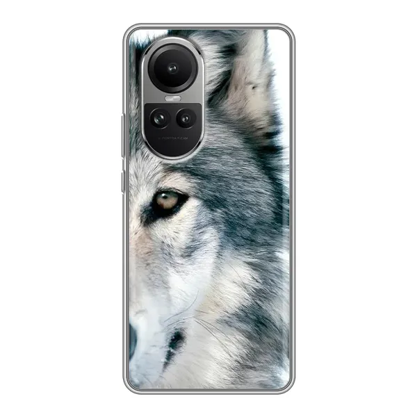 Чохол з принтом «Вовк» для OPPO Reno 10 Pro