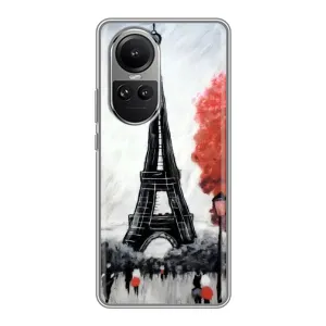 Чехол Эйфелева Башня для Oppo Reno 10 - (AlphaPrint) (Башня в Париже)
