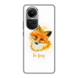 Чехлы с картинкой Лисички для Oppo Reno 10 (VPrint) (Девочка Лиса)