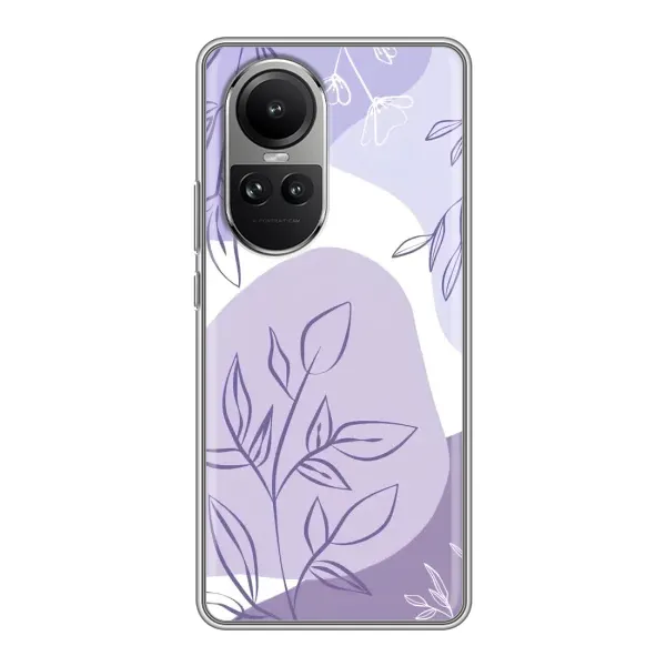 Чехол с принтом «Фиолетовые листья абстракция» для OPPO Reno 10 Чехол с принтом «Фиолетовые листья абстракция» для OPPO Reno 10