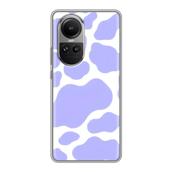 Чехол с принтом «Фиолетова Буренка» для OPPO Reno 10