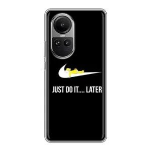 Чехол с Симпсонами для Oppo Reno 10 (VPrint) (Гомер Later)
