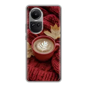 Чохол з унікальним дизайном 'Осінь з кавою' для Oppo Reno 10 (Кава на ковдрі)
