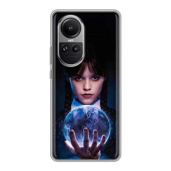 Чехол с принтом «Магическая сфера Уэнздей» для OPPO Reno 10