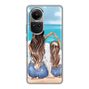 Чехол с печатью для Oppo Reno 10 - (Мама с ребенком) (AlphaPrint)